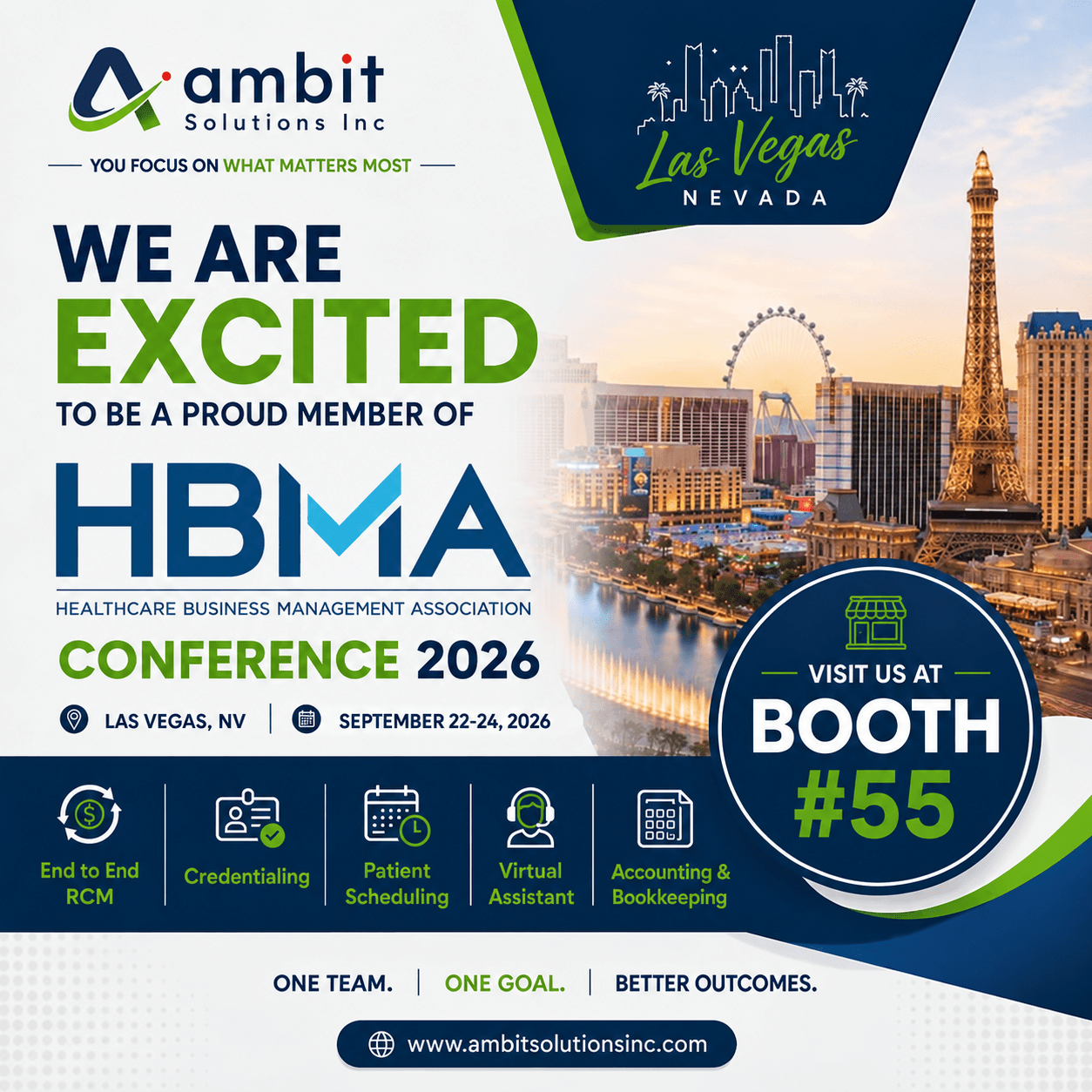 Ambit at HBMA Conference 2026 in Las Vegas, September 21–24, booth 55